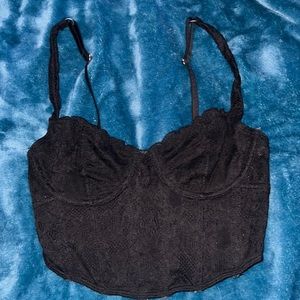 hollister/gilly hicks lace bustier